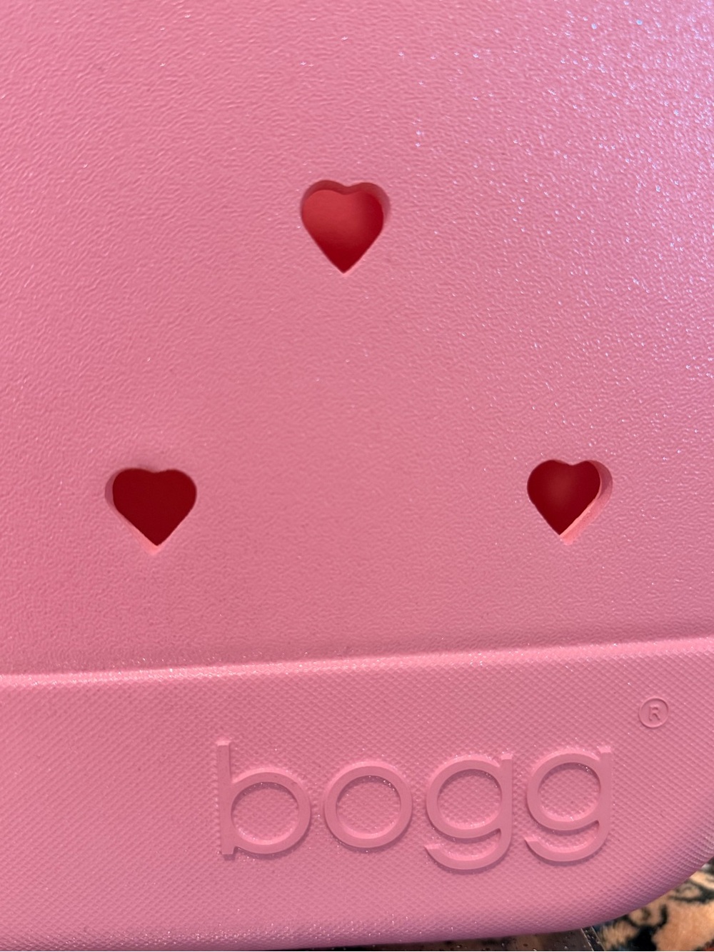Pink Heart-Pattern BOGG BAG - Picture 3 of 4
